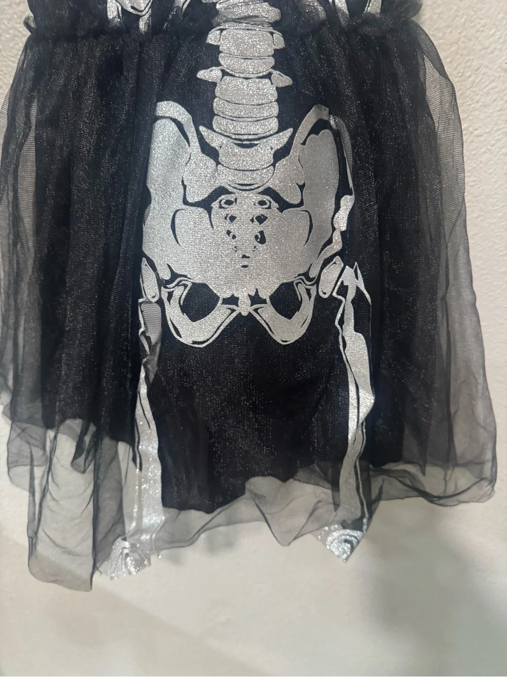 HYDE & EEK Black Skeleton Halloween costume Tulle Dress size small